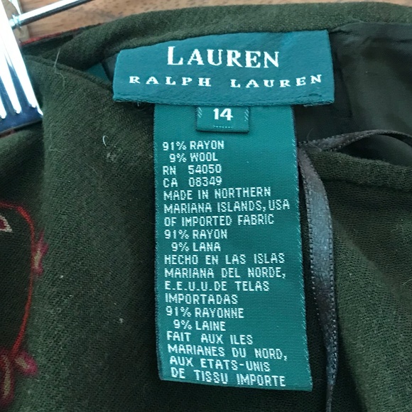 Lauren Ralph Lauren very long wrap skirt paisley, 14 - Picture 7 of 7